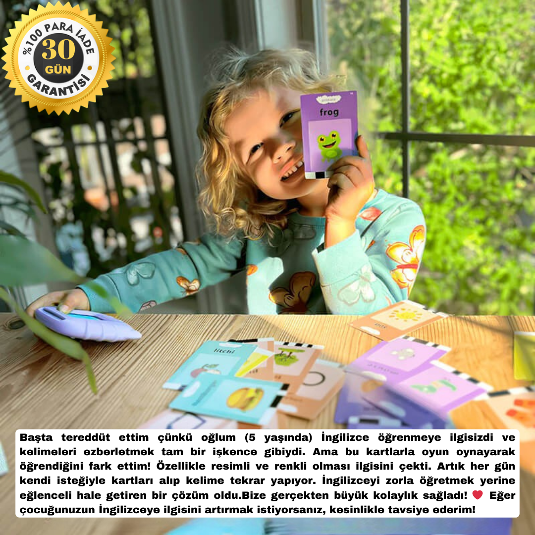 Türkçe & İngilizce Eğitim Seti 224 Kelime Sesli