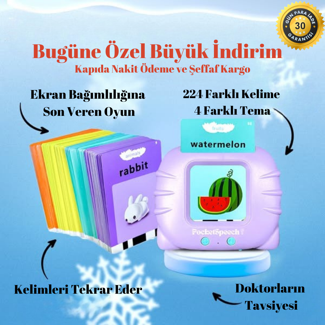 Türkçe & İngilizce Eğitim Seti 224 Kelime Sesli