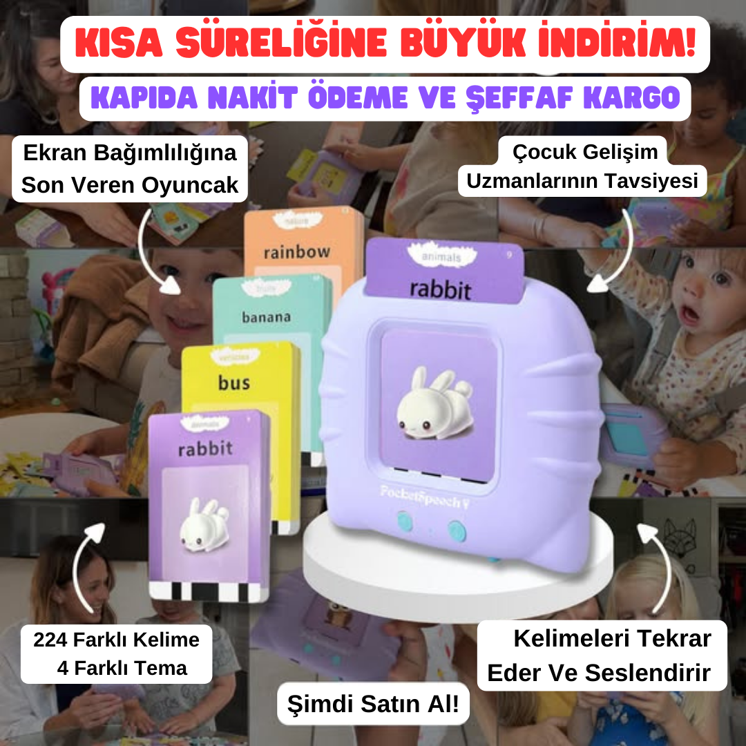 Türkçe & İngilizce Eğitim Seti 224 Kelime Sesli