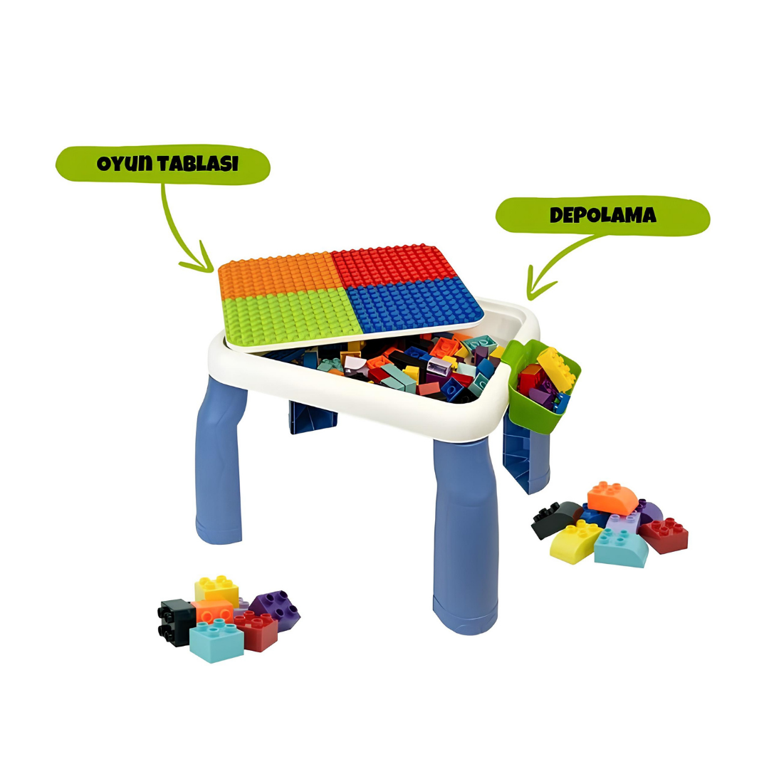 Yaratıcı Aktivite Masası (Sandalye ve 48 Parça Lego Hediyeli)