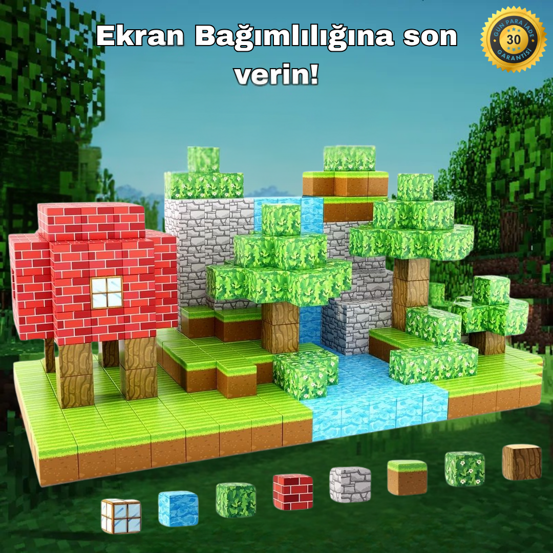 Zeka Geliştiren Magnetik Minecraft Blokları