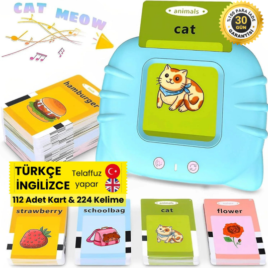Türkçe & İngilizce Eğitim Seti 224 Kelime Sesli