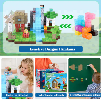 Zeka Geliştiren Magnetik Minecraft Blokları